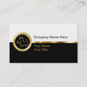 Classy Pet Service Business Cards