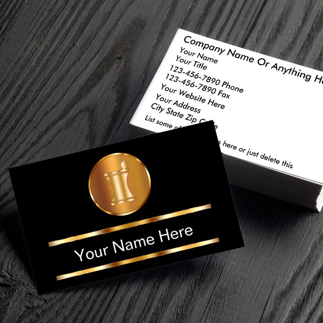 Classy Pharmacy Business Cards (Creator Uploaded)