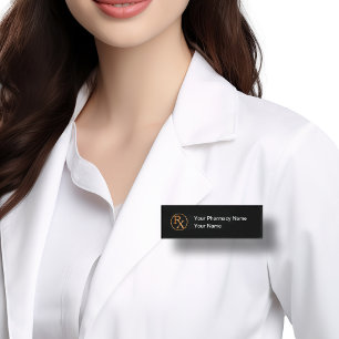 Classy Pharmacy Name Tag