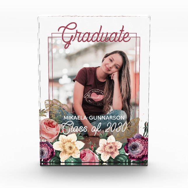 Classy Photo Personalized Congratulations Graduate (Front)