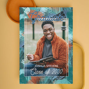Classy Photo Personalized Congratulations Graduate Postcard