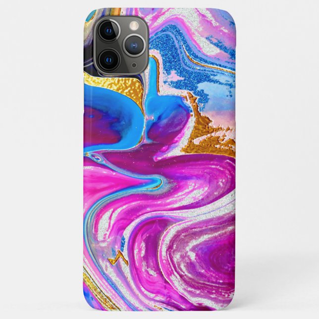 Classy pink gold glitter marble design Case-Mate iPhone case (Back)