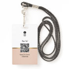 Classy Pink & Gold Marble Custom Notary ID