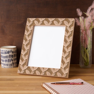      Classy Pretty Elegant Foliage Pattern Floral Etched Frames