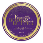 Classy Product Packaging Labels Purple and Gold