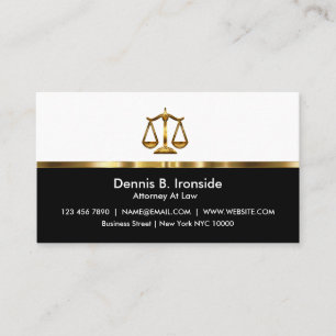 Classy Professional Attorney Business Card
