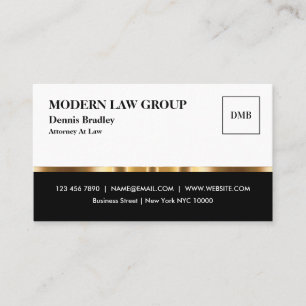 Classy Professional Glossy Attorney Business Card