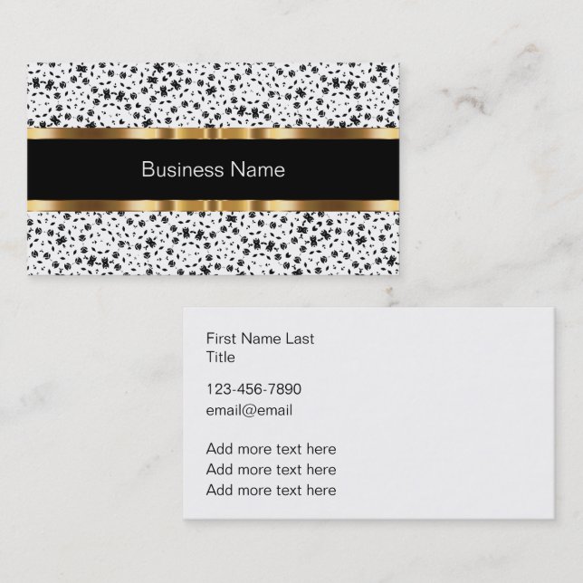 Classy Professional Upscale Business Cards (Front/Back)
