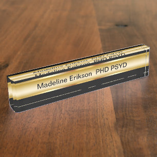 Classy Psychologist Office Desk Plaque Nameplate