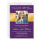 Classy Purple Gold Photo Graduation Announcement