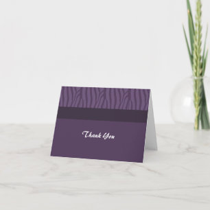 Classy Purple Thank You Card