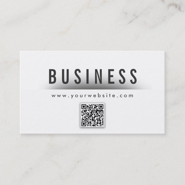 Classy QR Code Plastic Surgeon Business Card (Front)