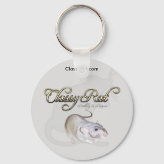 Classy Rat Rattery & Rescue Fancy Exotic Pet Rat Keychain