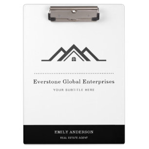 Classy Real Estate Agent Business Clipboard