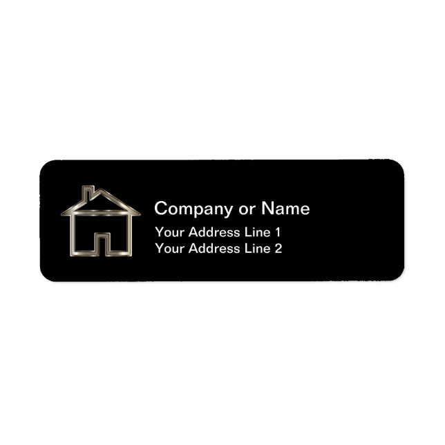 Classy Real Estate House Symbol (Front)