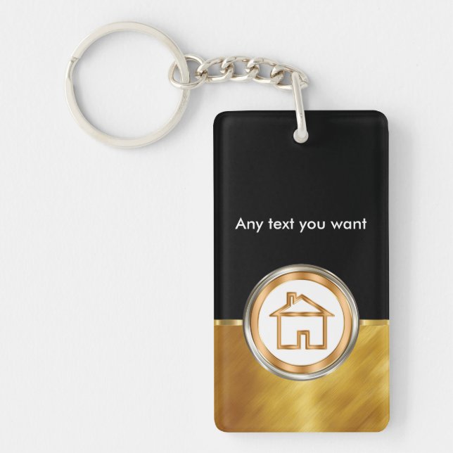 Classy Real Estate Keychains (Front)