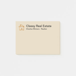 Classy Real Estate Sticky Note Pads