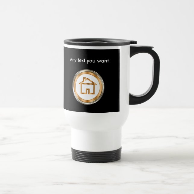Classy Real Estate Travel Mugs (Right)