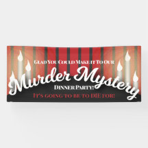 Classy Red and Black Murder Mystery Dinner Party