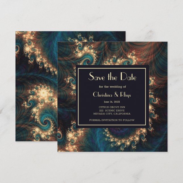 Classy Red Save The Date (Front/Back)