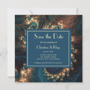 Classy Red Save The Date