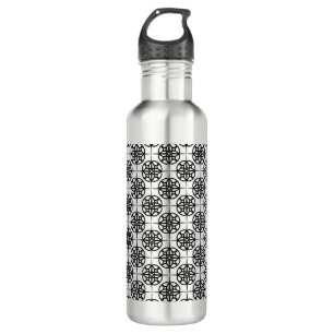 Classy Retro Vibe Geometric Pattern 710 Ml Water Bottle