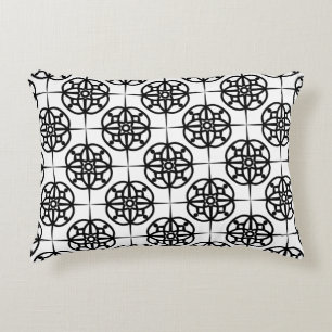 Classy Retro Vibe Geometric Pattern Decorative Pillow