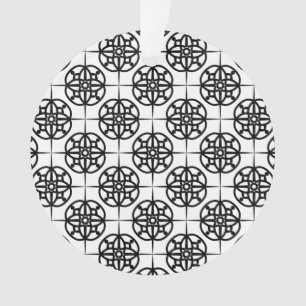 Classy Retro Vibe Geometric Pattern Ornament