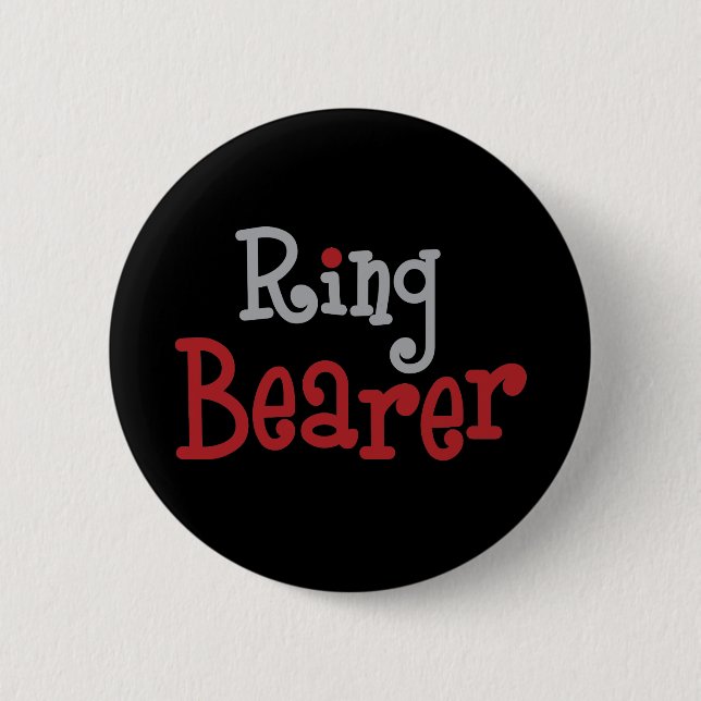 Classy Ring Bearer 2 Inch Round Button (Front)