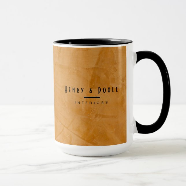 Classy Rustic Dante Orange Interior Designer Mug (Right)