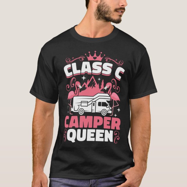 Classy RV Class C Camper Queen Campside Camping Wo T-Shirt (Front)