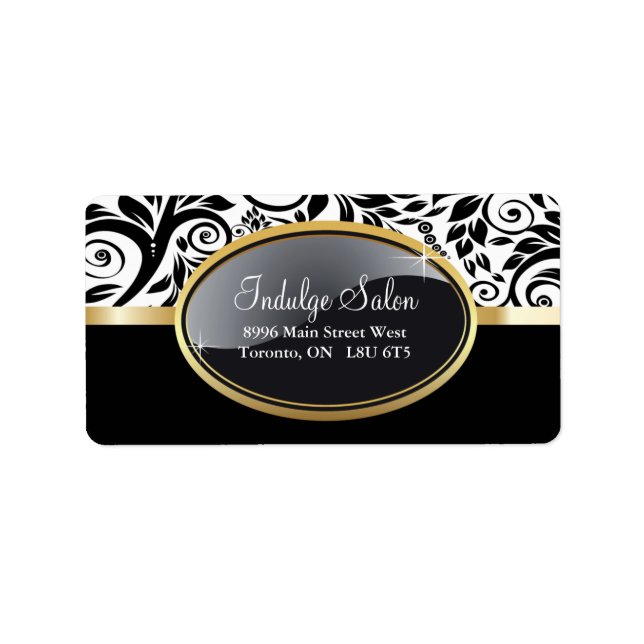 Classy Salon and Spa Address Labels (Front)