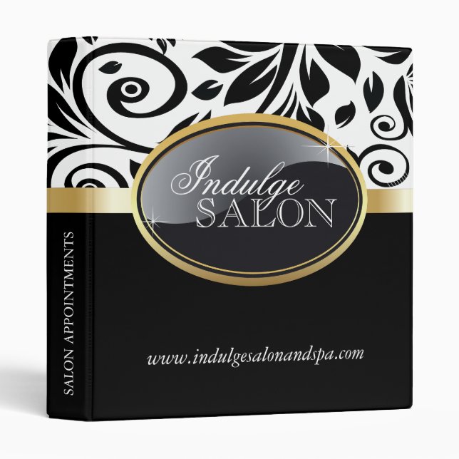 Classy Salon and Spa Appointment Binder (Front/Spine)
