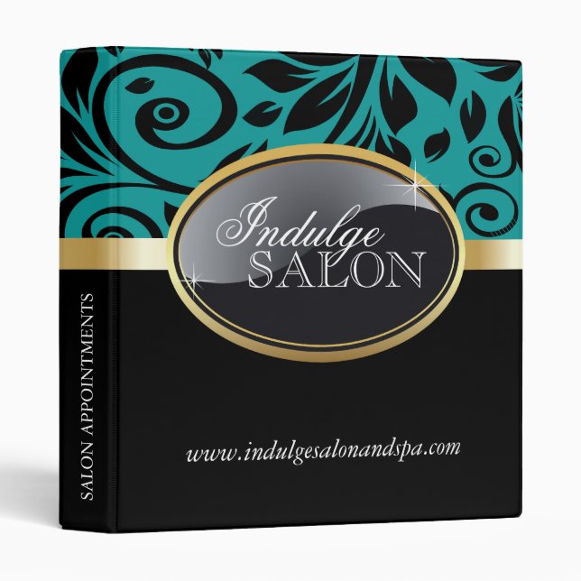 Classy Salon and Spa Appointment Binder (Front/Spine)