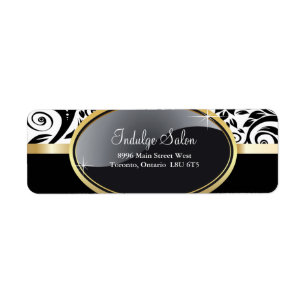 Classy Salon and Spa Return Address Labels
