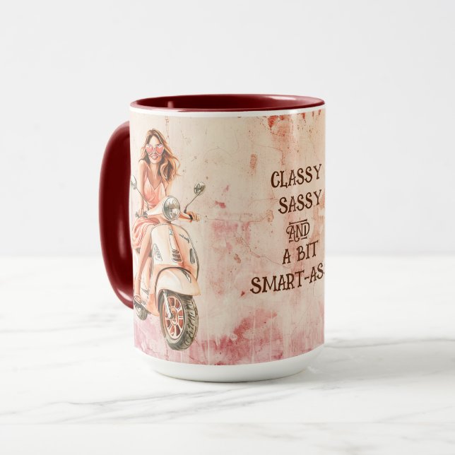 CLASSY SASSY AND A BIT SMART-ASSY MUG (Front Left)