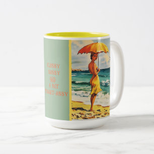 CLASSY SASSY AND A BIT SMART-ASSY Two-Tone COFFEE MUG