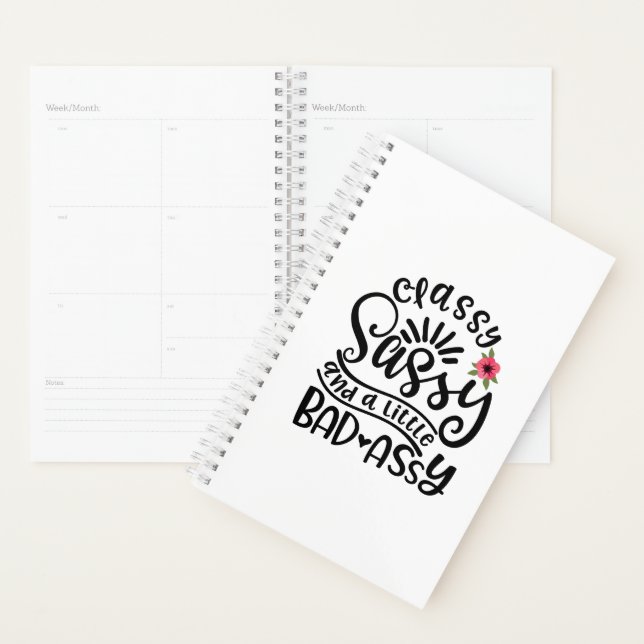 Classy Sassy And A Little Bad Assy Southern Sassy Planner (Display)