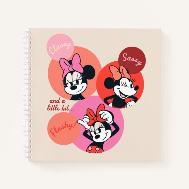 Classy Sassy and a Little Bit Flashy Minnie Notebook (Front)