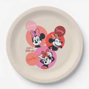 Classy Sassy and a Little Bit Flashy Minnie Paper Plate