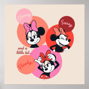 Classy Sassy and a Little Bit Flashy Minnie Poster