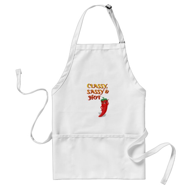 Classy Sassy And Hot Pepper Diva Standard Apron (Front)
