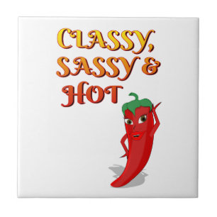 Classy Sassy And Hot Pepper Diva Tile