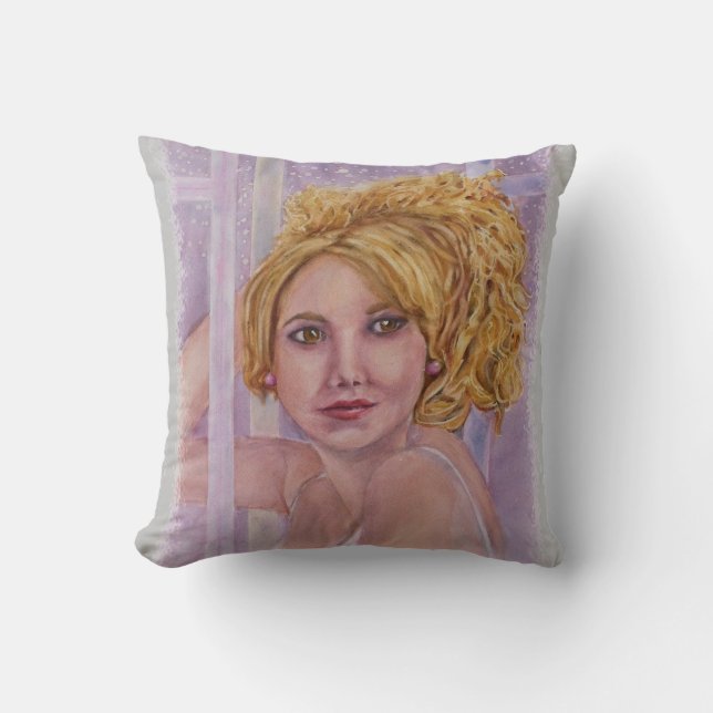 CLASSY SASSY BLONDE THROW PILLOW (Front)