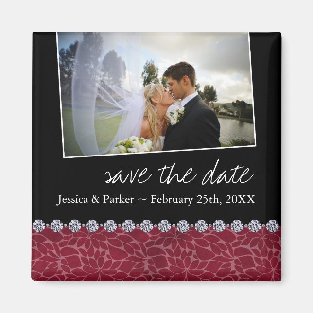 Classy Save the Date Magnet (Front)
