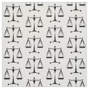 Classy Scales of Justice   Law Office Fabric