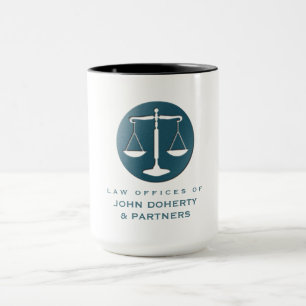 Classy Scales of Justice   Law Office Mug