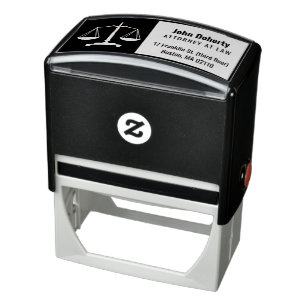 Classy Scales of Justice   Law Office Self-inking Stamp