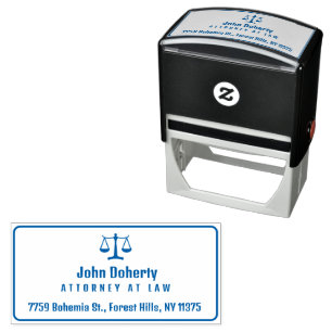 Classy Scales of Justice   Law Office Self-inking Stamp