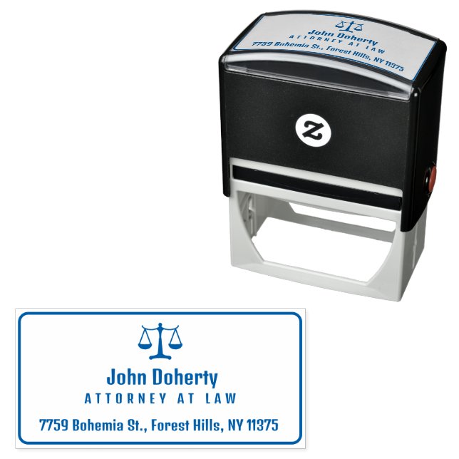Classy Scales of Justice | Law Office Self-inking Stamp (In Situ)